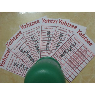 Trò chơi Yahztee- CÓ KÈM ĐỒ LẮC XÍ NGẦU