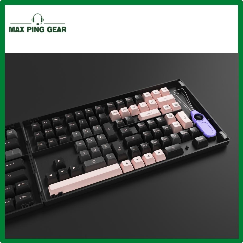 Nút Bàn Phím AKKO Keycap set Black Pink PBT Double-ShotASA profile158 nút