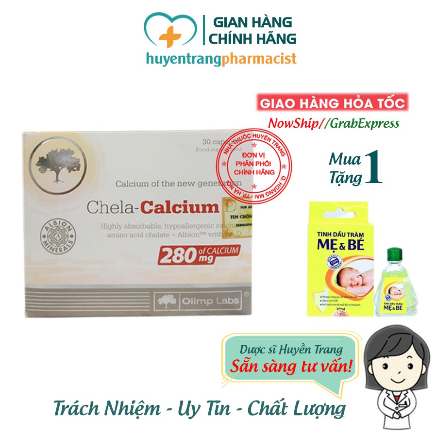 ✔️️️(Tặng Quà) Chela Calcium D3 Chính Hãng - Bổ sung Canxi và Vitamin D3 trước và sau sinh