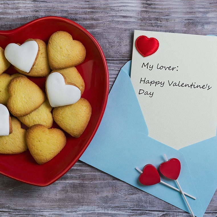 Khuôn cắt bánh cookies, biscuit hình trái tim ( bộ 5 món ) - LOKING
