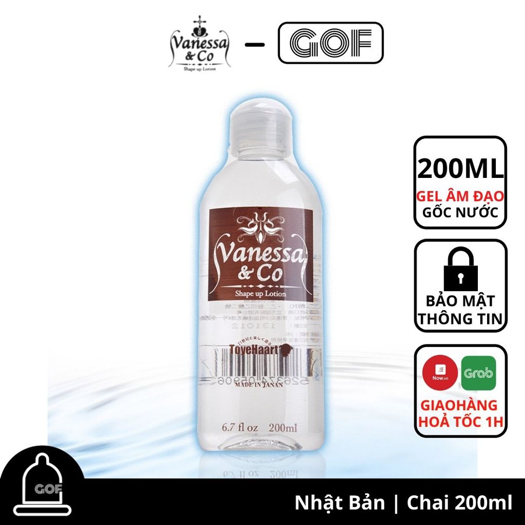 Gel bôi trơn Nhật Bản Vanessa & Co nhập khẩu 200ml - GoF Store