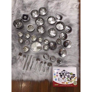 Bộ đồ chơi nhà bếp nấu ăn inox 40 món