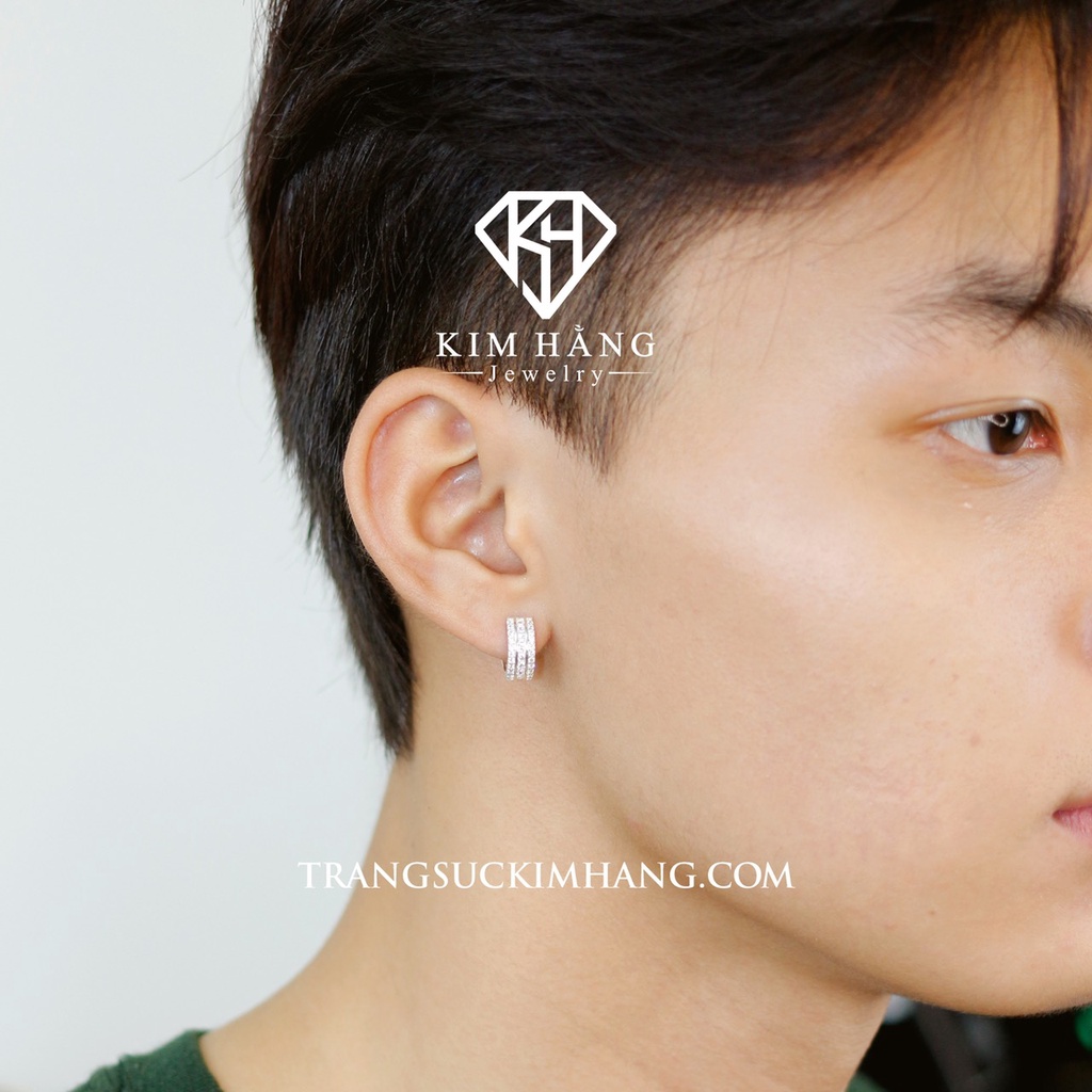 Khuyên Tai BẠC 3 Tầng Thiết Kế Mới