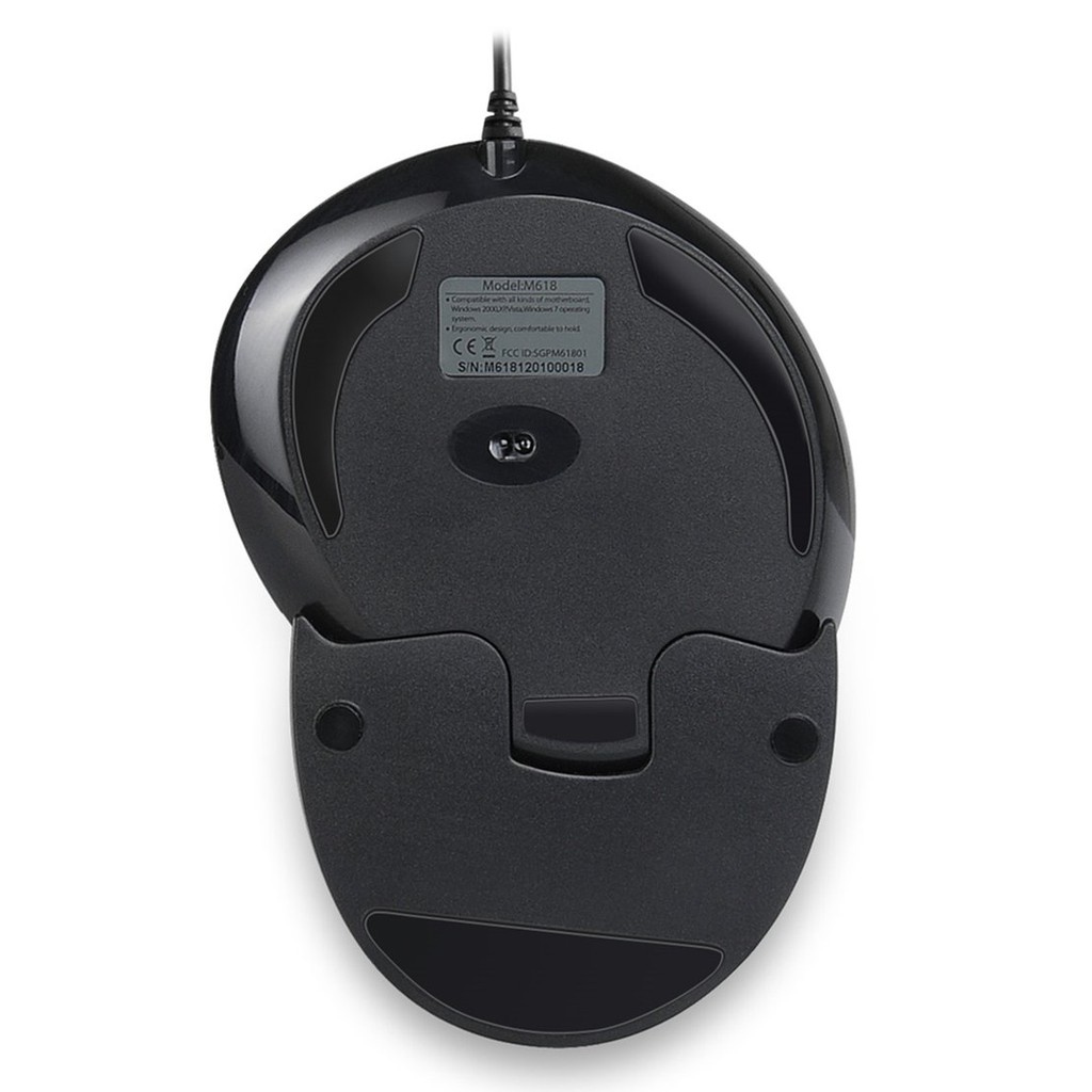 Delux M618BU Ergonomic Vertical Mouse 6 Buttons Optical Mice with Wrist Mat