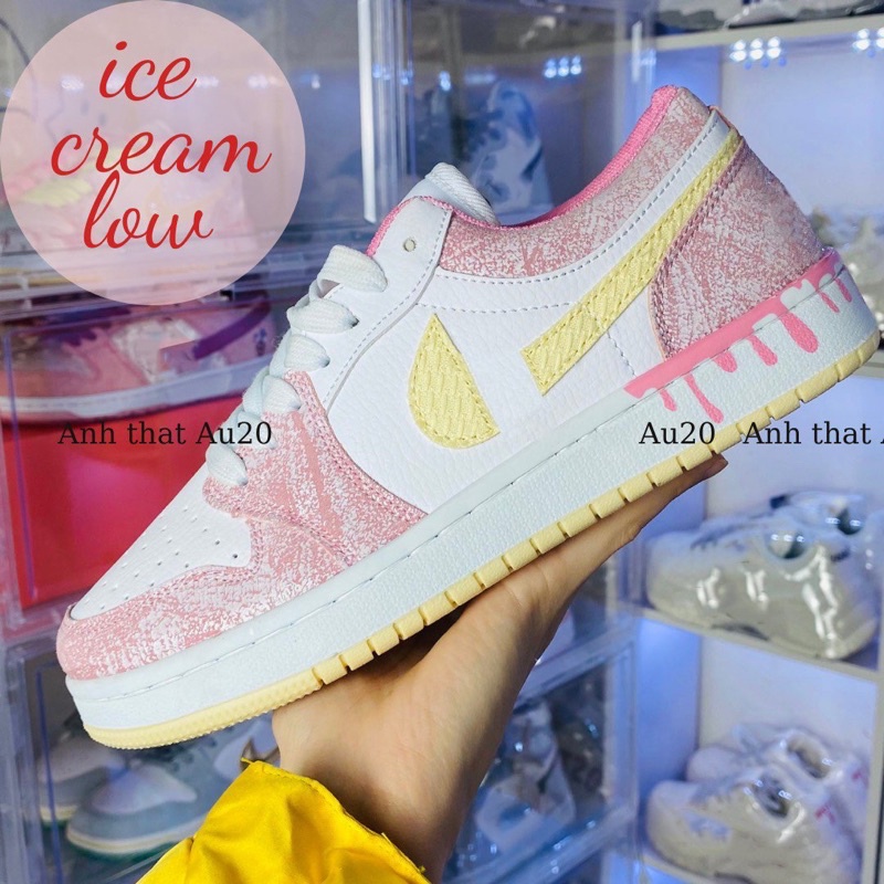 [Ảnh Thật]Giày Thể Thao Sneaker Nữ IceCream low Dâu Tây Ngọt Ngào