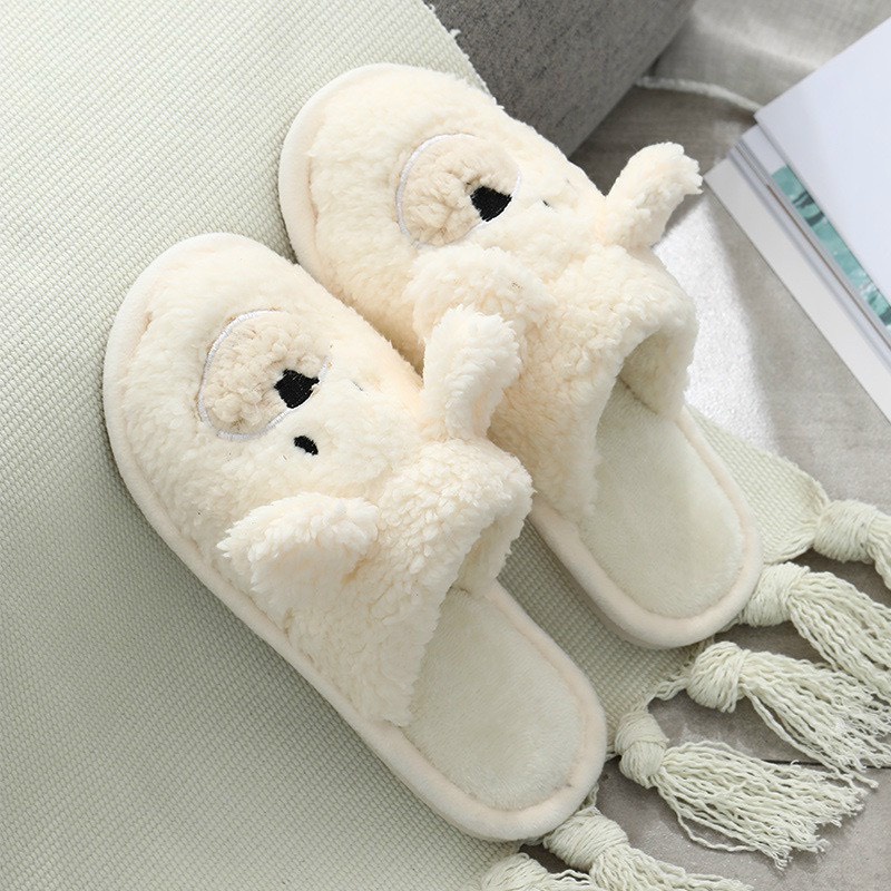Dép lông hình thú cưng mềm mịn siêu xinh