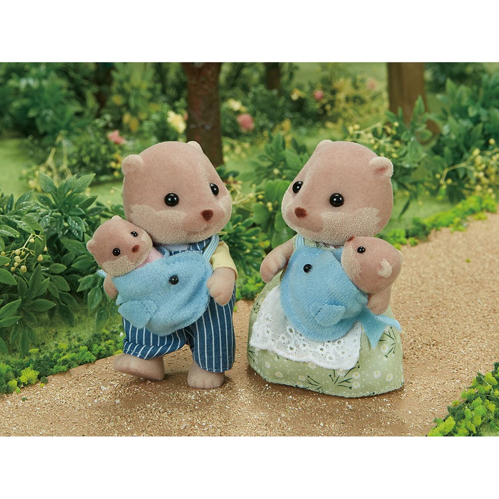 Đồ chơi nhập vai Gia đình Rái cá 4 thành viên Epoch Sylvanian Families