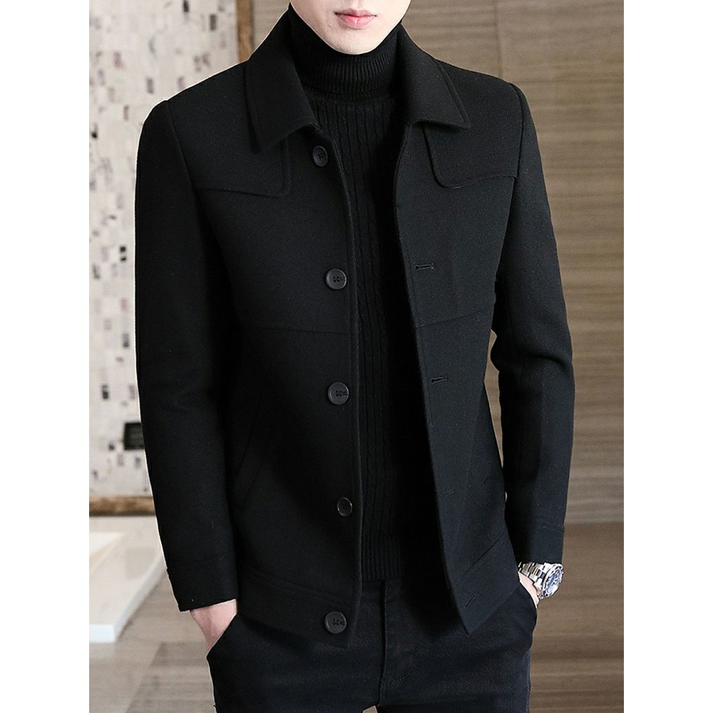 Áo Khoác Dạ nam dáng ngắn, Áo dạ nam phong cách Hàn Quốc hàng chuẩn giá đẹp H20 có video thật