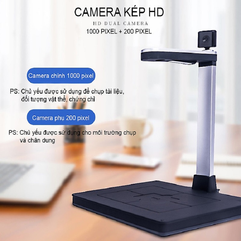 Máy Chiếu Vật Thể Scan Màu Di Động Thông Minh Lấy Nét Tự Động Scan Tài Liệu K1002