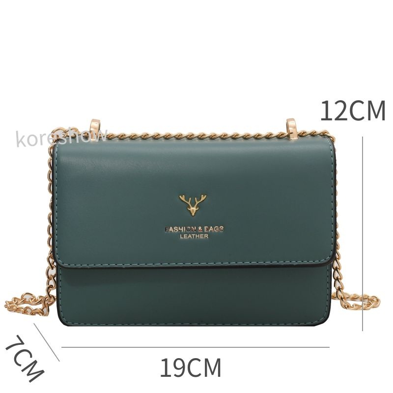 Túi Xách Nữ Đẹp Túi Đeo Chéo Da Pu Phối Dây Xích Thời Trang Hàn Quốc Trẻ Trung Cho Nữ-69