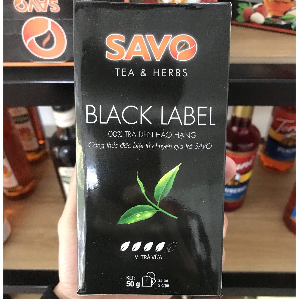 Trà túi lọc SAVO nhiều vị | 25 túi/hộp