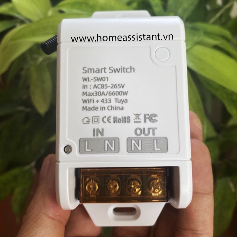 Công Tắc Wifi Tuya Công Suất Lớn 30A SW03