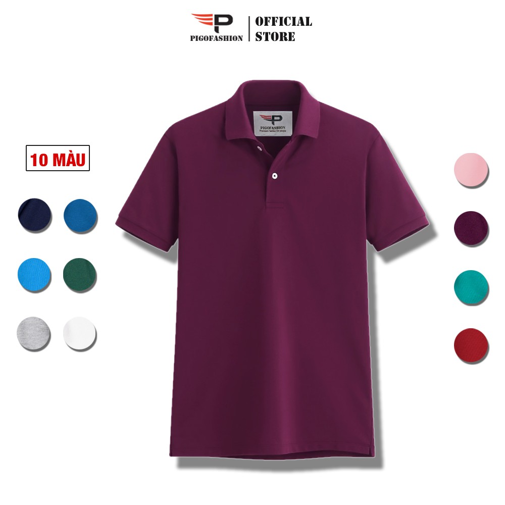 [Mã FAMALLT5 giảm 15% đơn 150K] Bộ 3 áo thun nam cổ bẻ chuẩn mọi phong cách pigofashion AB19 (Xám,tím cẩm, xanh đen) | BigBuy360 - bigbuy360.vn