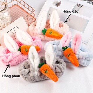 Băng đô vải tai thỏ cà rốt