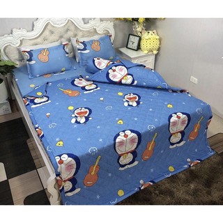 Trọn Bộ Chăn Ga Gối Hè Thu 5 Món - Doremon