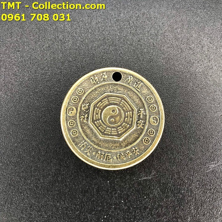 Mặt Đồng Xu Đồng Hình Con Rồng; Đường kính của đồng xu là 3cm; Màu: đồng-TMT Collection-SP002434