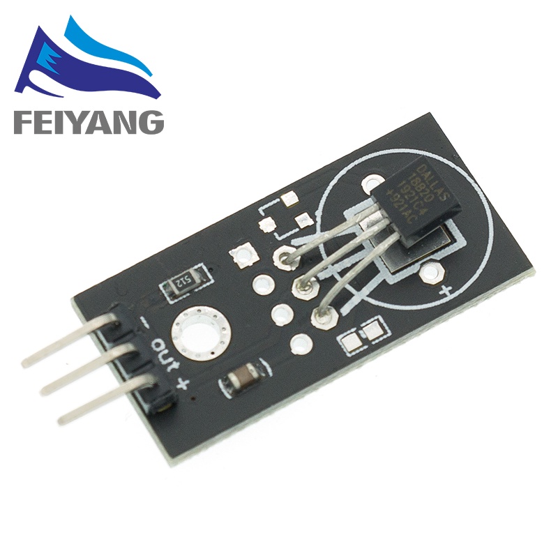 Mô đun cảm biến nhiệt độ kỹ thuật số 18B20 DS18B20 cho Arduino DC 5V Dupont
