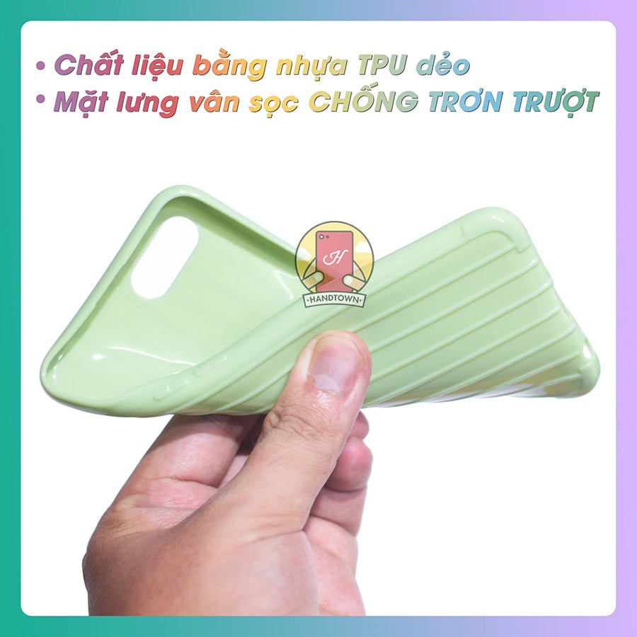 Ốp Lưng Dẻo Vali Chất Sọc Dành Cho Oppo A1K / Realme C2 / A5 / A3S / F11 Pro / K3 / Realme X / Reno / K5 / Realme X2 /XT