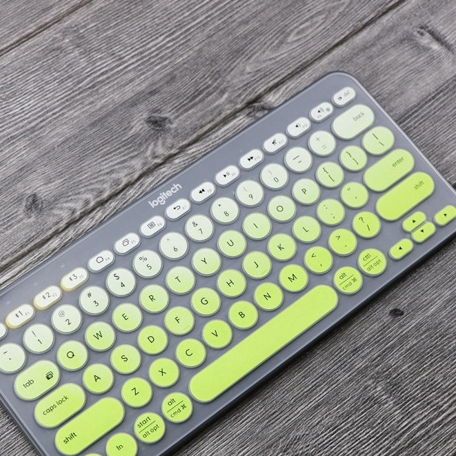 Miếng dán bàn phím bằng chất liệu silicon siêu mỏng bảo vệ cho Logitech K380
