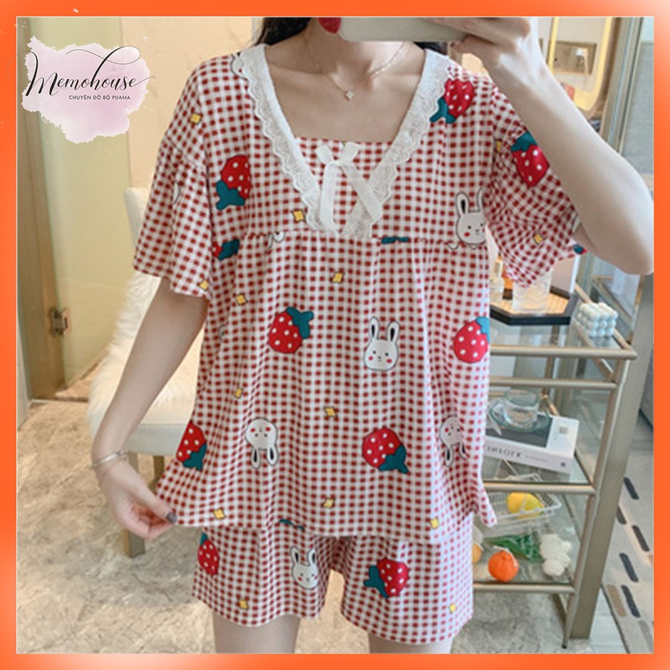 Đồ Bộ pijama Thun đùi Tiểu Thư dễ thương - form Đùi 40-60kg