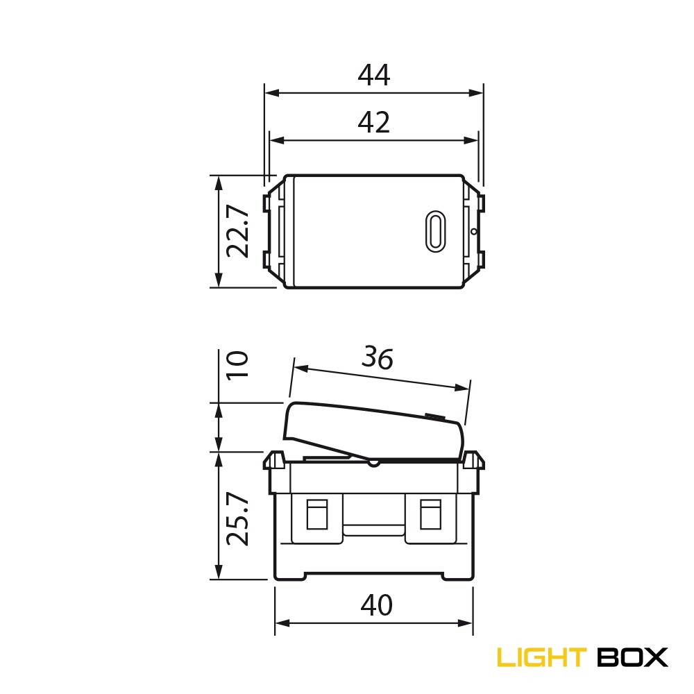 Công tắc 1 chiều Panasonic có đèn báo OFF WEG5151-51SWK
