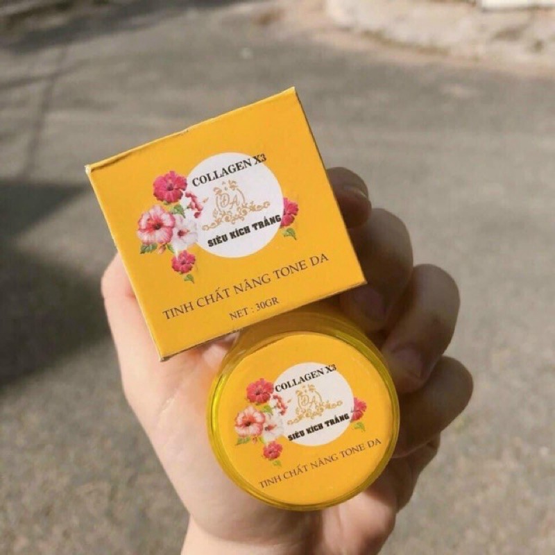 TINH CHẤT NÂNG TONE DA_SIÊU KÍCH TRẮNG COLLAGEN X3 CHÍNH HÃNG CÔNG TY