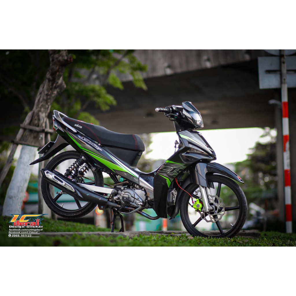 Tem rời Sirius Fi xanh đen Zr