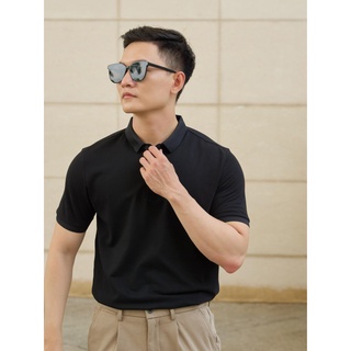 THINK Menswear - Áo Polo Basic Trơn #0202 - Đen