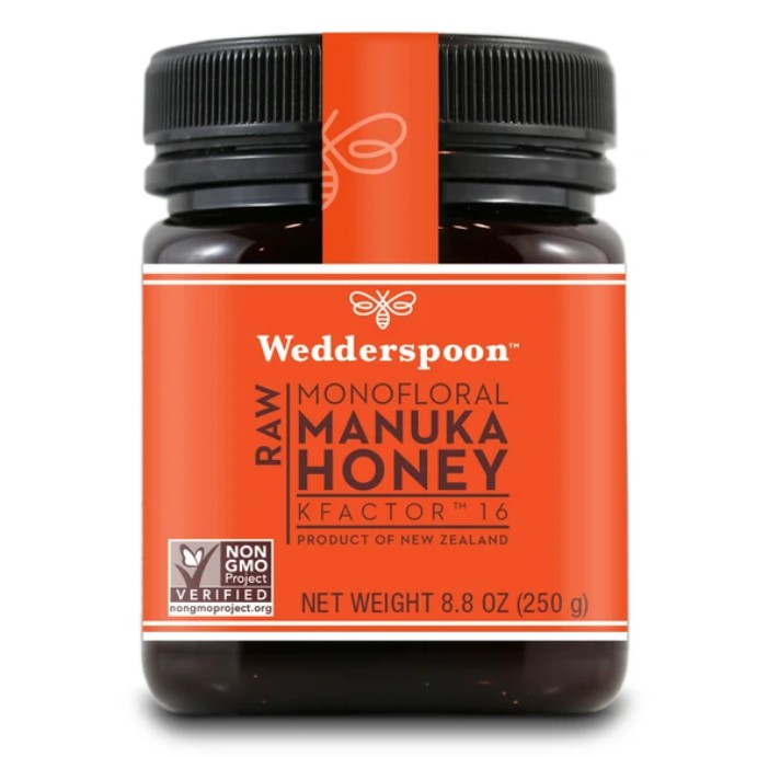 [FSS24MAY3 giảm 15% tối đa 60k] ✅ Mật Ong MANUKA Wedderspoon | K-Factor 16 ~ MGO550+ Hũ 250G