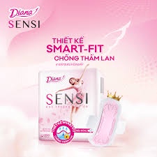 Bộ 6 gói Băng vệ sinh Diana Sensi siêu mỏng gói 8 miếng