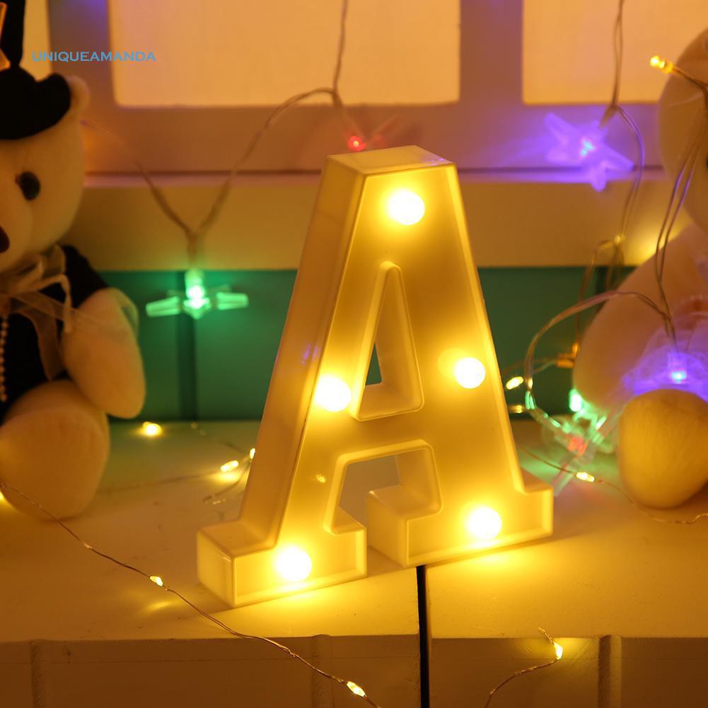 ( Shop Amart ) Đèn LED 26 chữ cái 3D treo tường trang trí trong nhà