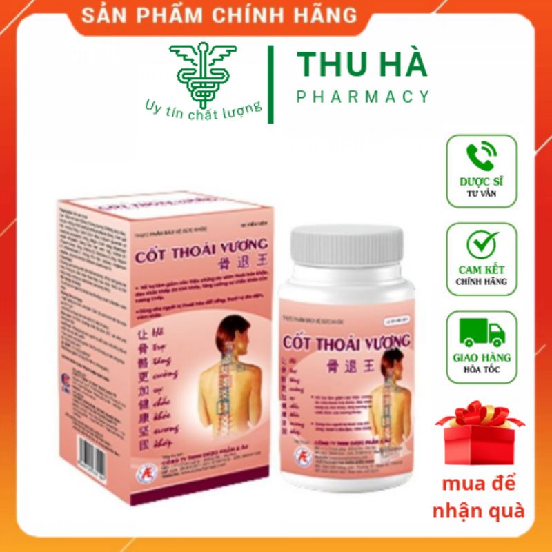 [Chính Hãng] Cốt Thoái Vương - hộp 180 viên tặng hộp 30 viên - Hỗ trợ thoái hóa , đau vai gáy từ thảo dược