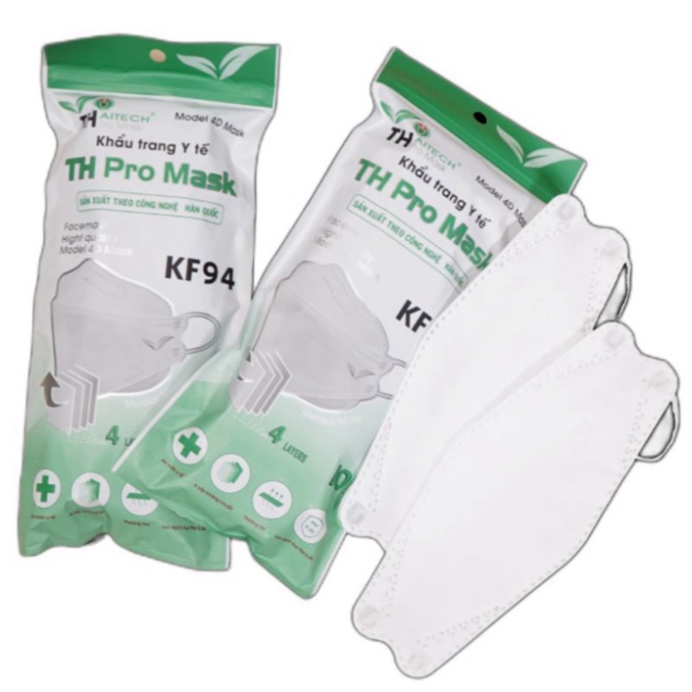 Khẩu Trang Y Tế KF94 loại 4 lớp Kháng Khuẩn, Thoáng khí, Lọc Sạch Bụi Mịn PM 0.25 SX Theo Công Nghệ Hàn Quốc ONESTORE