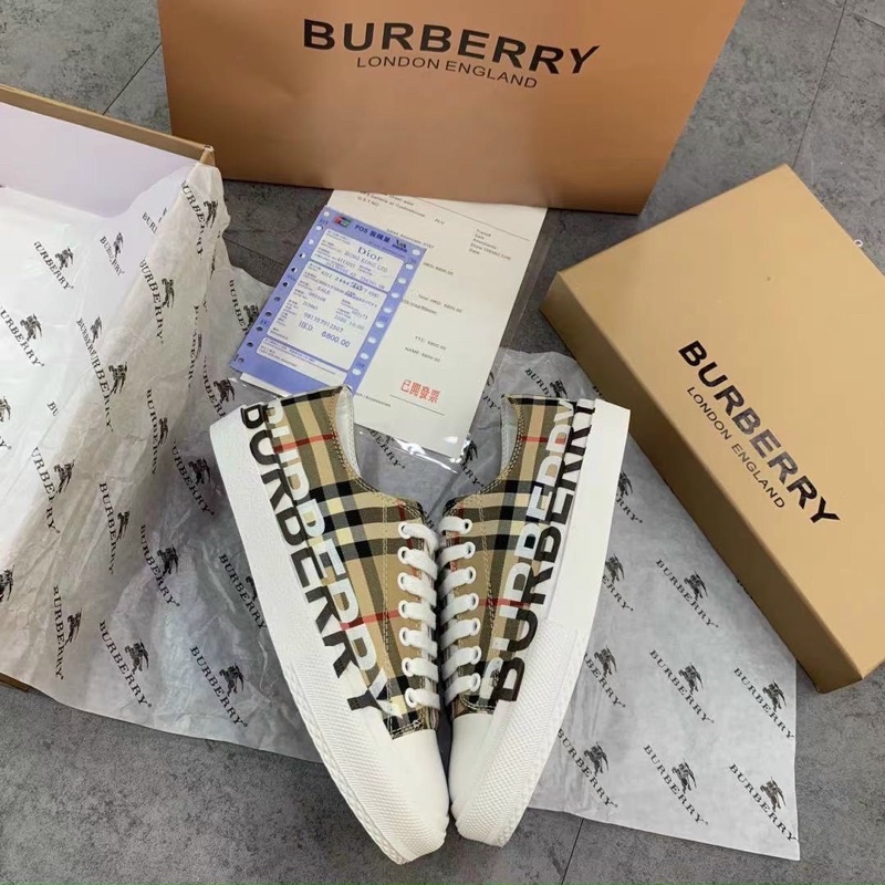 Giày thể thao nữ kẻ viền chữ giày sneaker thời trang cao cấp