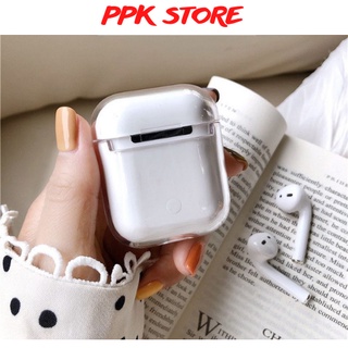 Case airpod nhựa trong suốt đựng tai nghe airpod 1 2 pro 3