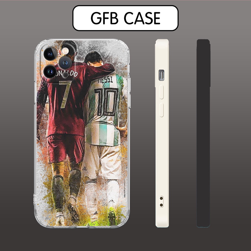 Ốp lưng ronaldo và messi two legend rivalry pro 13 11 12 promax 7 8 plus xs X Xr  ART20226627
