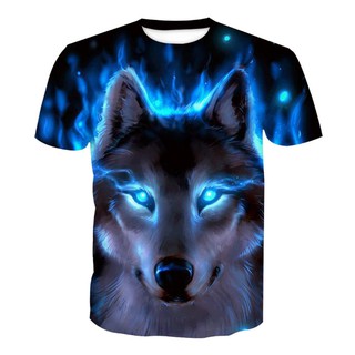 Áo Thun Nam Nữ 3D Sói Xanh Độc Lạ - Hot Nhất 2019