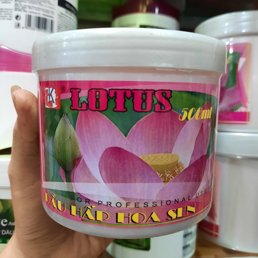 Dầu hấp dưỡng tóc hoa sen Lotus 500ml