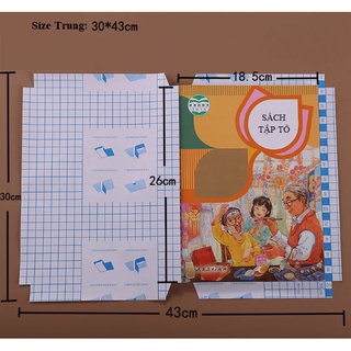 COMBO 10 Tờ DECAL Bọc Sách Vở