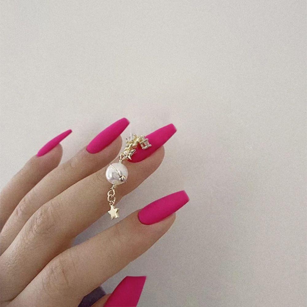 Hộp 24 Móng Tay Giả Trang Trí Nghệ Thuật