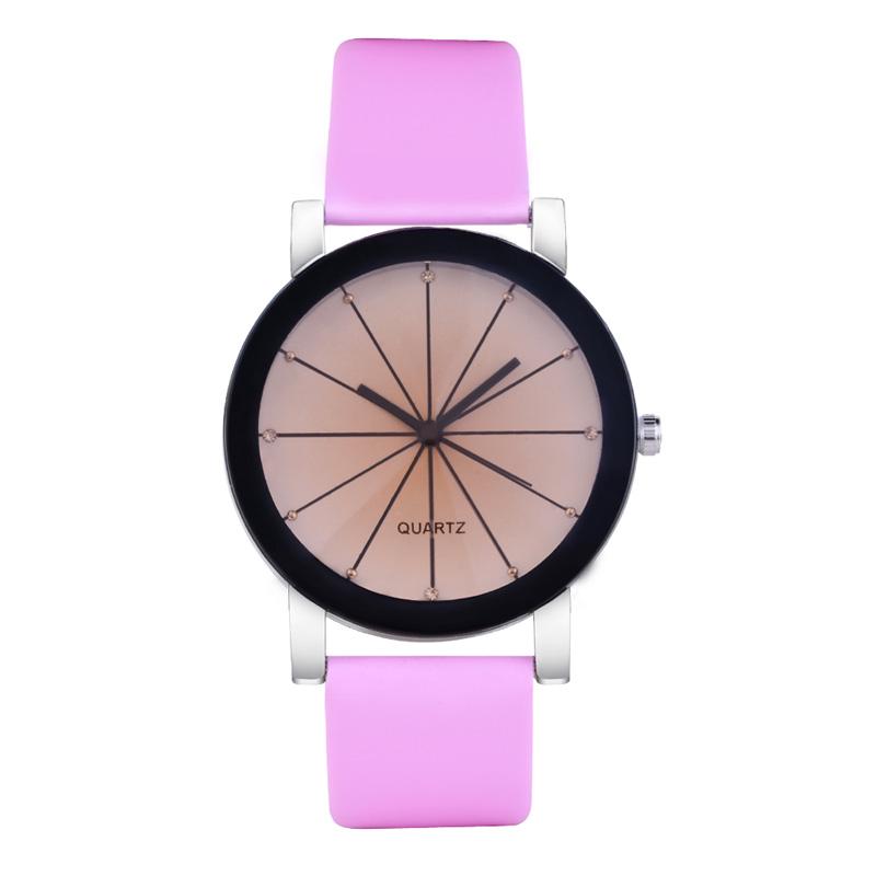 Đồng hồ analog máy quartz dây da cho cặp đôi
