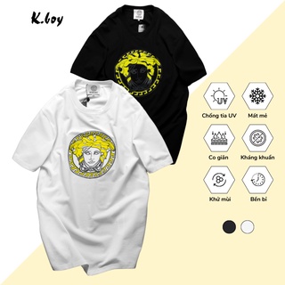 Áo Thun Nam Kboy Shop Áo phông In Hình 100% Cotton hai màu Trắng Đen, Co Giãn 4 Chiều, Vải Mềm Mịn- V228