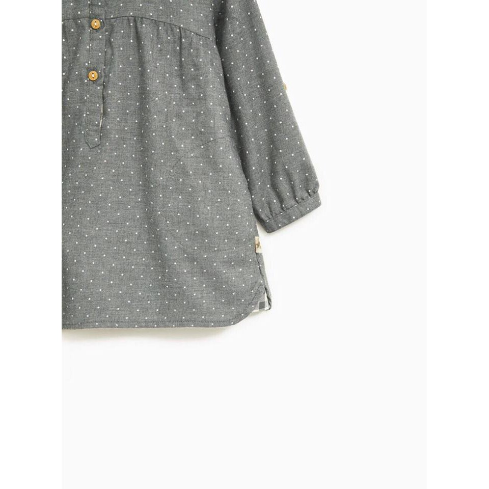 Đầm sơmi dài tay Zara cho bé gái 3m-4T D4120