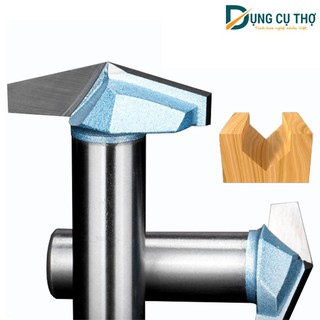 Mũi phay huỳnh ván, mũi soi mòi V 120 độ TIDEWAY - loại cao cấp