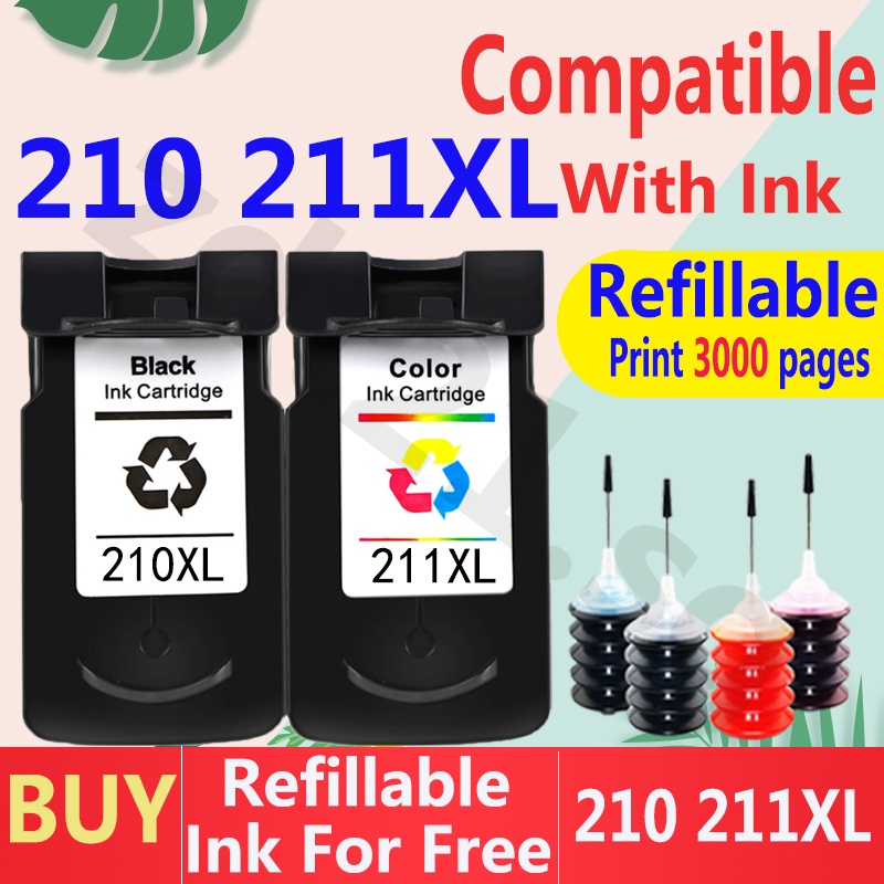 Hộp Mực Canon PG210 CL211 210XL 211XL Cho Canon MP240 IP2700 IP2702 MX330 MP270 MP480 MP490 MX340 MX