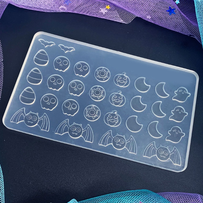 Khuôn Silicone Làm Bông Tai Phong Cách Halloween Độc Đáo