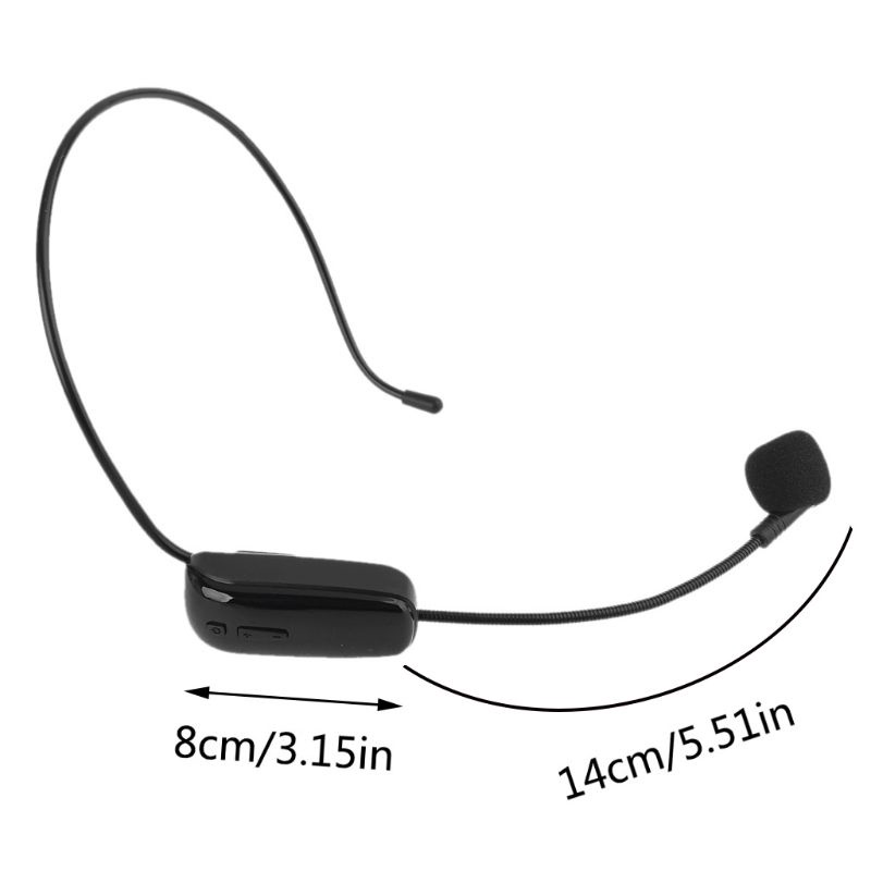 Micro trợ giảng không dây, mic đeo tai cho loa kéo, loa trợ giảng, amly kết nối UHF 2.4ghz
