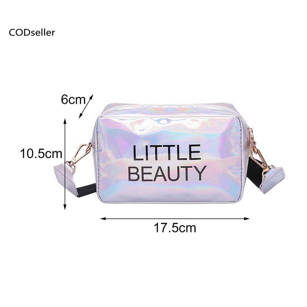 COD_ Fashion Accessory Women Purse Lightweight Laser Crossbody Bag Large Capacity for Work