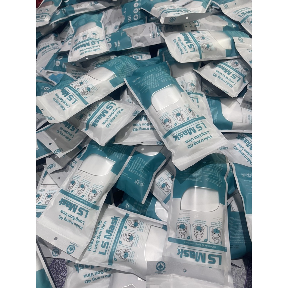 SET 5 GÓI KHẨU TRANG LONG SƠN 4D KF94