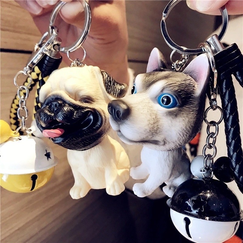 Móc khoá chó Husky Ngáo| Hubeshop